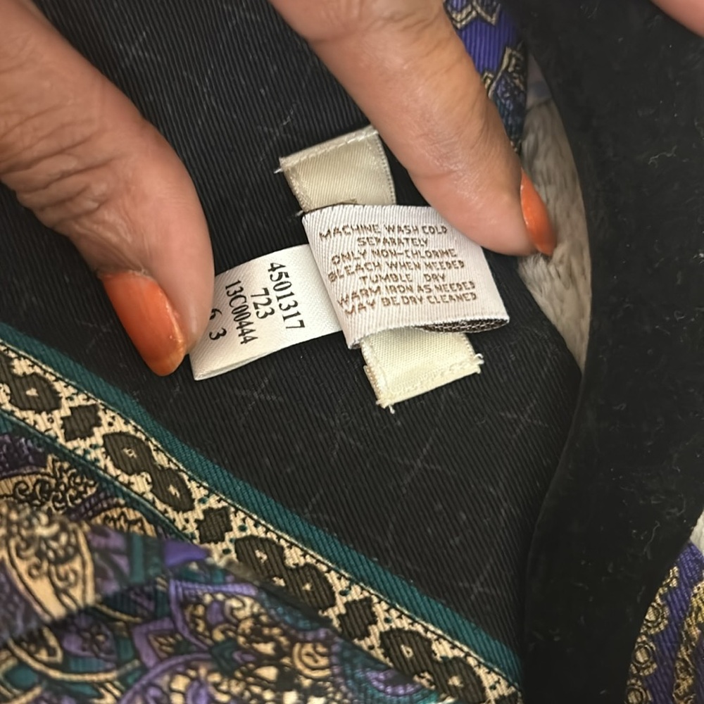 Black Geometric Patterned Blazer - image 5